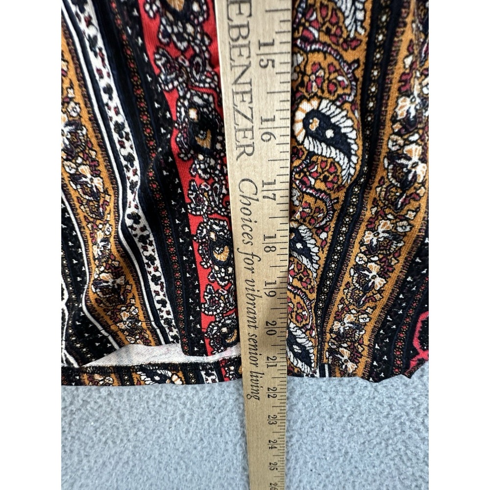 Free People Multicolor Striped Paisley Mock Neck Tunic - Picture 11 of 11